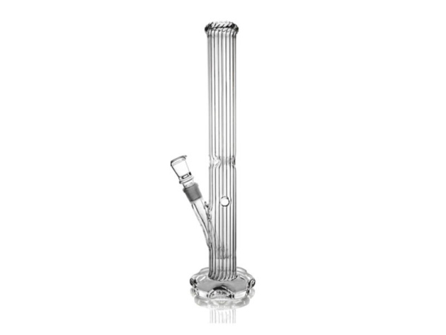Glasbong Transp.-Schwarz, Eis u. Mundstück, 30cm
