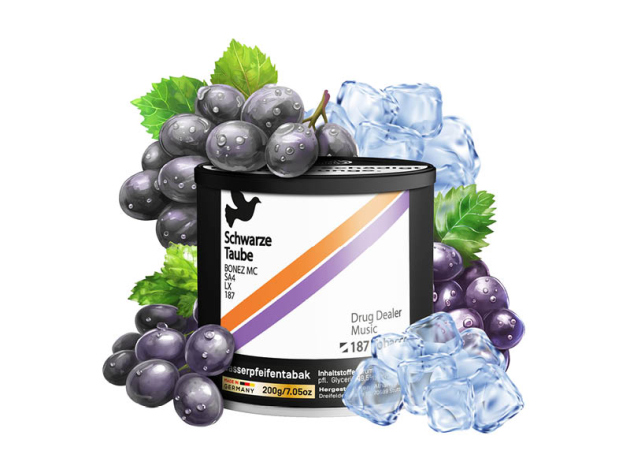 187tobacco - AMG Schwarze Taube (Schwarze Traube) - 200g (29,90 Euro)
