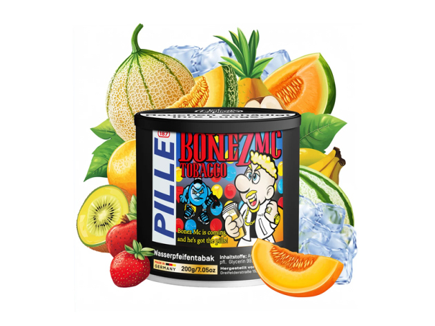 187tobacco - Pille (Kiwi, Apfel, Honigmelone, Kirsche, Menthol) - 200g (29,90 Euro)