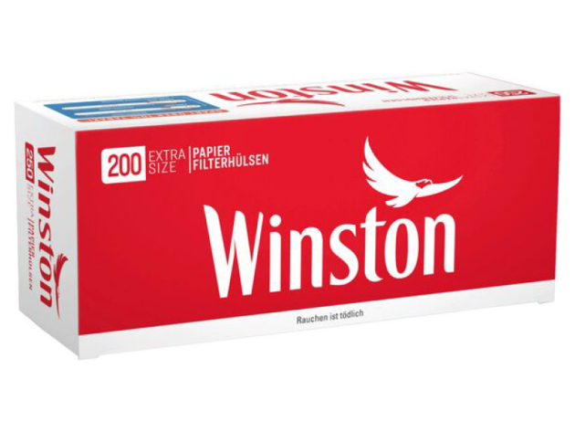 Winston, 200 Hülsen mit Papierfilter, 5er Gebinde