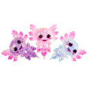 Squeeze Axolotl "Glitzer"  transparent 11 x 10...