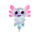 Squeeze Axolotl "Glitzer"  transparent 11 x 10 cm; 12er Display