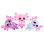 Squeeze Axolotl "Glitzer"  transparent 11 x 10 cm; 12er Display