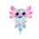 Squeeze Axolotl "Glitzer"  transparent 11 x 10 cm; 12er Display