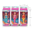 Puppe "Mermaid" mit Flügeln; 11 x 9 x 4 cm; 3-fach sort.; 12er Display