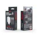 Maxlife - Netzstecker 1x USB & 1x USB-C + Kabel USB-C auf USB-C
