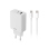 Maxlife - Netzstecker 1x USB & 1x USB-C + Kabel USB-C auf USB-C