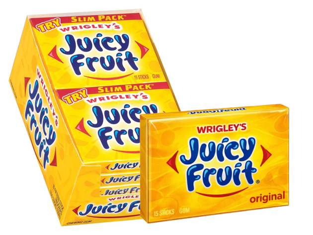 Wrigleys Juicy Fruit Kaugummi  à 15 Streifen; 10er Pack
