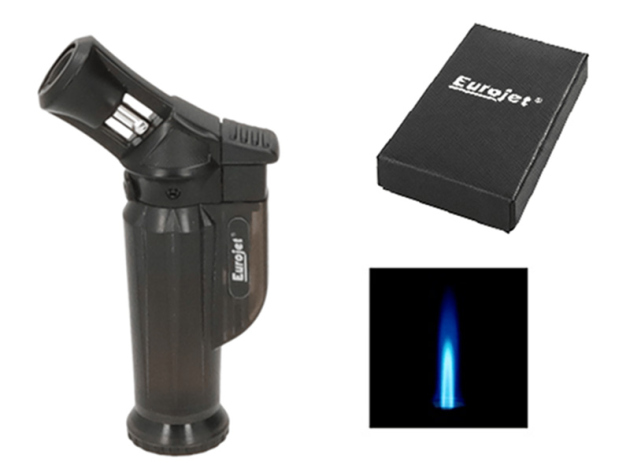 Sturmfeuerzeug "Schwarz" Jet-Flame; Höhe 9,5 cm