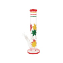 Glasbong "Jamaika/Hanfblatt", klar ; Diffusor;...