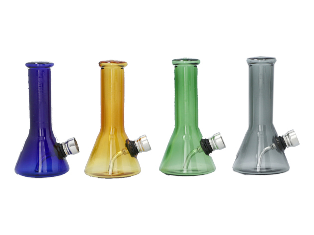 Glasbong Mini; 4-fach sort.; Höhe 12 cm