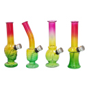 Glasbong 3-farbige; 4-fach sort.; H&ouml;he 15 cm