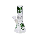 Glasbong "Bird"; 4-fach sort.; Höhe 20 cm, Percolator & Chillum