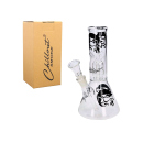 Glasbong "Bird"; 4-fach sort.; Höhe 20 cm, Percolator & Chillum