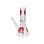 Glasbong "Bird"; 4-fach sort.; Höhe 20 cm, Percolator & Chillum