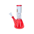 Glasbong "Hanf"; 4-fach sort.; Ø 4 cm; Höhe 20 cm, Chillum