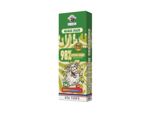 SHEESH Superior Pro - Guava Haze (Guave, Marihuanna) - Blend 98% - 1ml