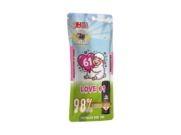 SHEESH Signature Pod - love 61 (Ice, Maracuja, Wassermelone) - Blend 98% - 2ml