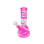 Glasbong "Pastell"; 3-fach sort.; Ø 4 cm; Höhe 20 cm, Chillum & Perkolator