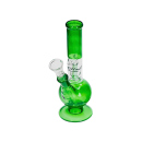 Glasbong "ICE"; 3-fach sort.; Ø 2,8 cm; Höhe 18 cm, Chillum & Perkolator
