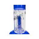 Glasbong "ICE"; 3-fach sort.; Ø 2,8 cm; Höhe 18 cm, Chillum & Perkolator