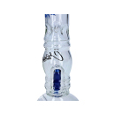 Glasbong "Hanf"; 3-fach sort.; Ø 4 cm; Höhe 20 cm, Chillum & Perkolator
