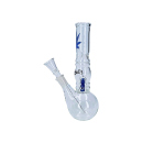 Glasbong "Hanf"; 3-fach sort.; Ø 4 cm; Höhe 20 cm, Chillum & Perkolator
