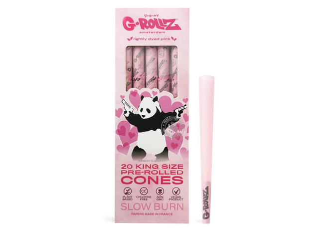 G-ROLLZ Banksys Graffiti "Lightly Dyed Pink" Geruchsdichter Beutel (20er Pack)