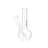 Glasbong "Micro", transp.; round base; Ø 2,4 cm; H: 16 cm; Schliff 14,5 mm