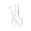 Glasbong "Micro", transp.; round base; Ø 2,4 cm; H: 16 cm; Schliff 14,5 mm