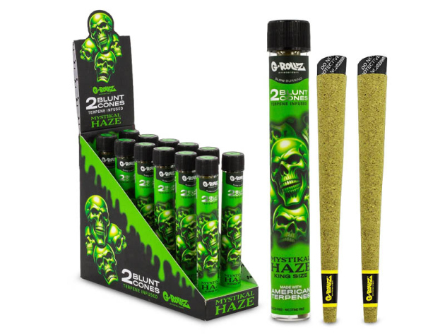 G-ROLLZ "Mystikal Haze" mit Terpenen angereicherte Cones, 12er Display