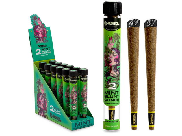 G-ROLLZ Banksys Graffiti, 2x Pre-rolled "Mint" 12er Display