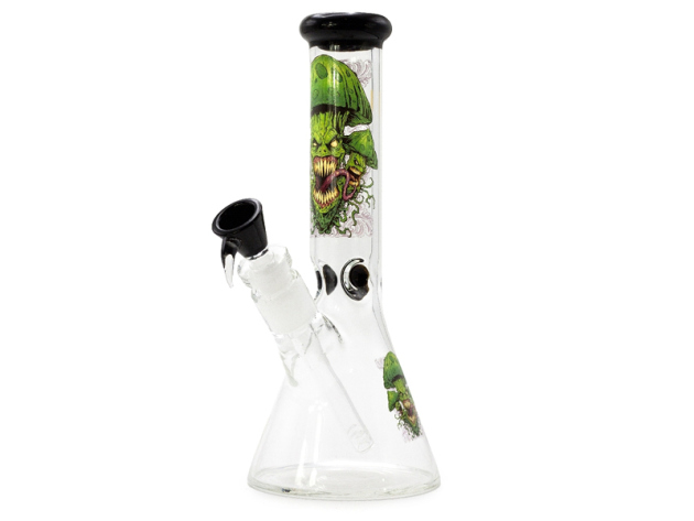 Glasbong "Wild Witch", transp.; Beaker; Ø 4 cm; H: 26 cm; Schliff 18,8 mm