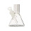 Glasbong "Amsterdam", transp.; Beaker; Ø 4 cm; H: 30 cm; Schliff 18,8 mm