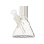 Glasbong "Amsterdam", transp.; Beaker; Ø 4 cm; H: 30 cm; Schliff 18,8 mm