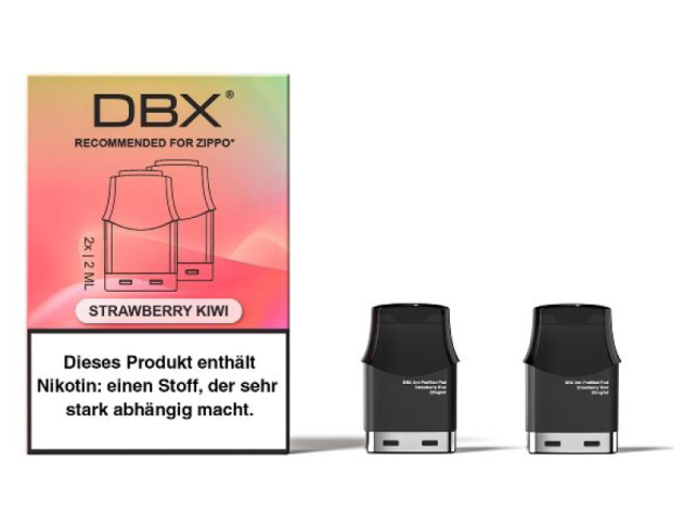 DBX Pods (2er Set) für Zippo - Strawberry Kiwi (Erdbeere, Kiwi) - 20mg