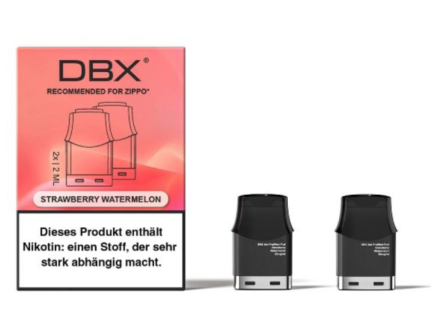 DBX Pods (2er Set) für Zippo - Strawberry Watermelon (Erdbeere, Wassermelone) - 20mg