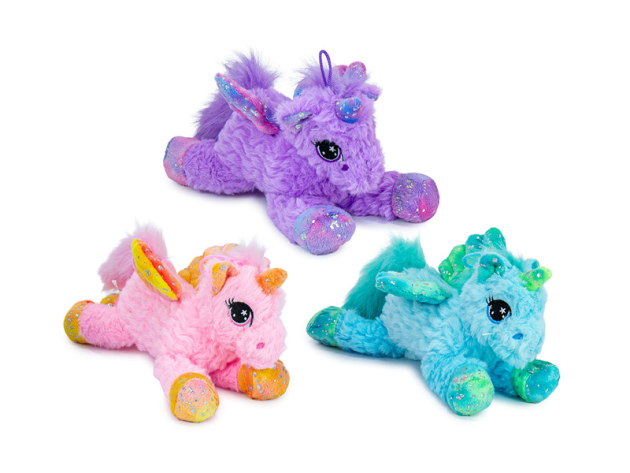Einhorn mit Flügel, 3-fach sortiert, 25cm, einzeln