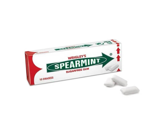 Wrigleys Spearmint Kaugummi à 10 Streifen; 10er Pack