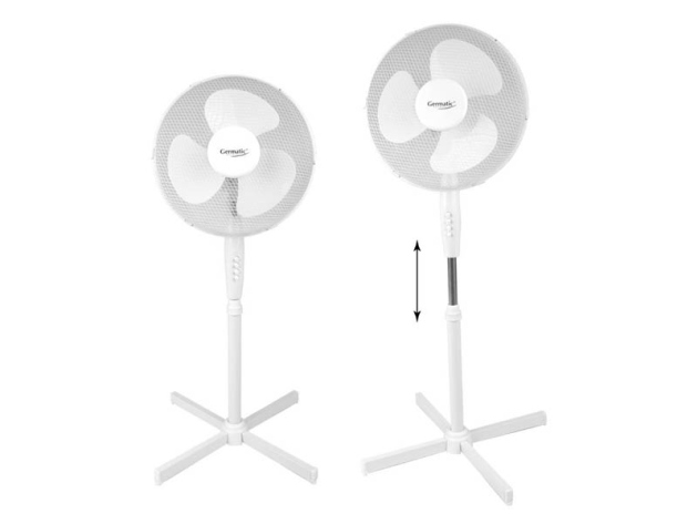 Standventilator weiß 125cm, 45W Farbbox - UVP: 29,95 Euro
