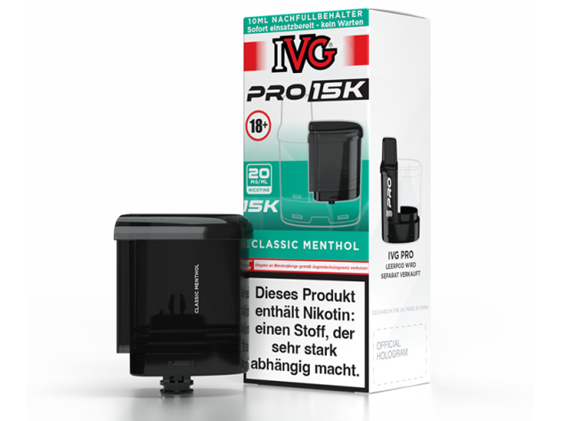 IVG Pro 15K - Pod - Classic Menthol (Menthol) - 20mg