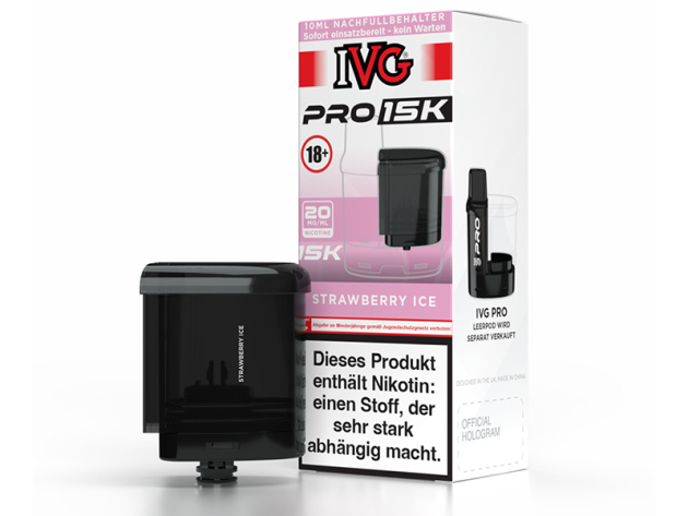IVG Pro 15K - Pod - Strawberry Ice (Erdbeer, Eis) - 20mg