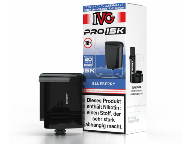 IVG Pro 15K - Pod - Blueberry (Blaubeere) - 20mg