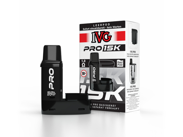 IVG Pro 15K - Leerpod - 0ml 1,0 Omg