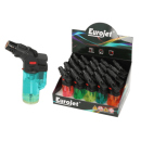 Sturmfeuerzeuge Brenner "Shisha Jet" Transparent, 5-fach sortiert, 20er Display