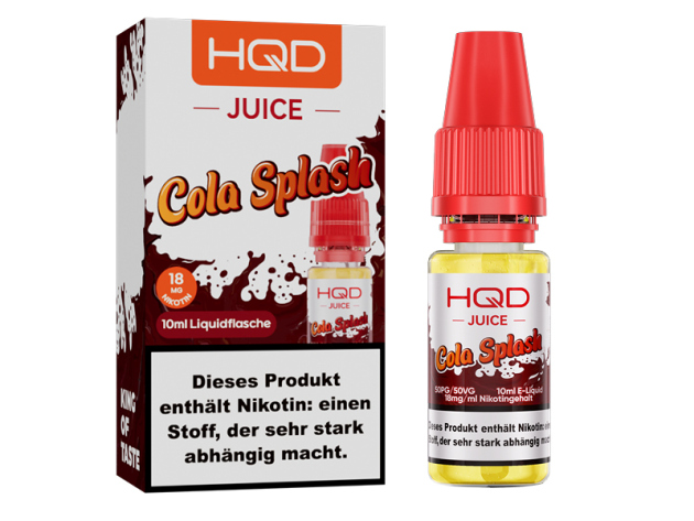 HQD JUICE - Cola Splash (Cola) - Liquid - 18 mg - 10 ml