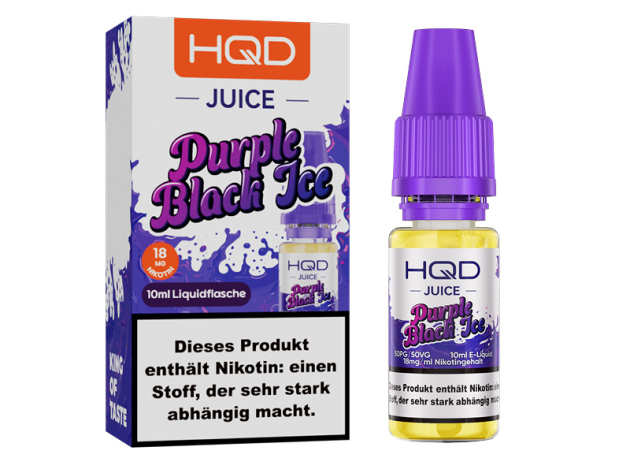 HQD JUICE - Purple Black Ice (dunkle Beeren, Ice) - Liquid - 18 mg - 10 ml