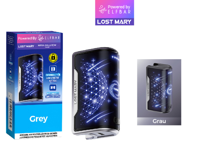 Lost Mary -  Nera Max Fullview Device - Grey