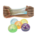 Stretchy Glitzer "Ball"; 6-fach sort.; 12er Display