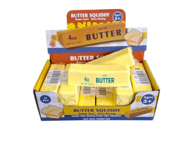 Squishy Butter – weicher Slow Rising Squishy, 13cm, 12er Display